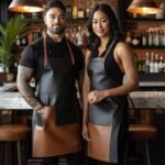 MixMaster Bar Cowhide Leather Apron - Double Up!