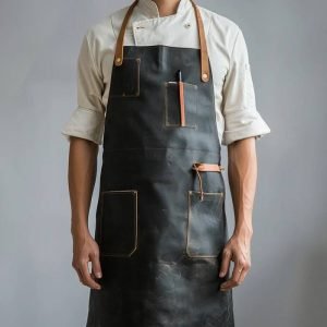 Why Do Chefs and BBQ Lovers Prefer Leather Aprons? 2 BBQ Savior Cooking Apron
