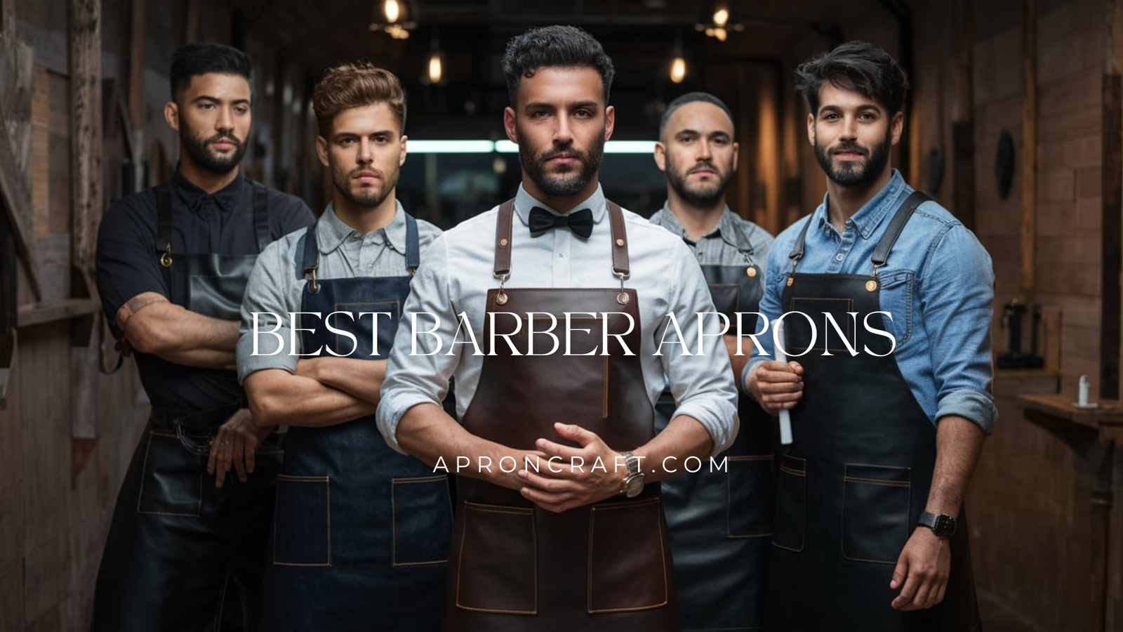 Elite Picks: 6 Best Barber Aprons for Pro Stylists 1 https://apronvogue.com/welding-aprons/
