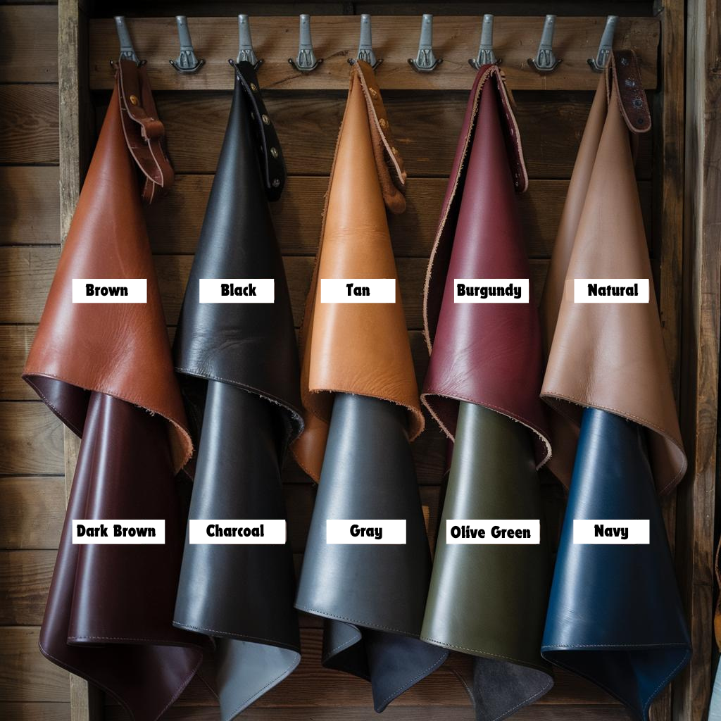 Brown (2) Leather Log Carrier Color Variation