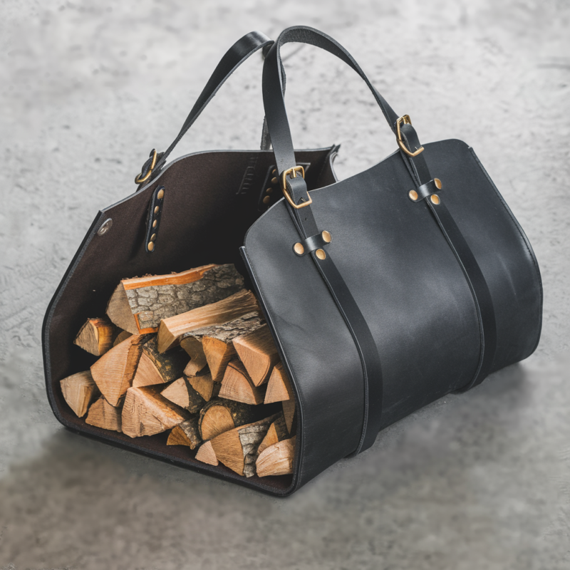 Wild Terrain Pull Up Leather Log Carrier