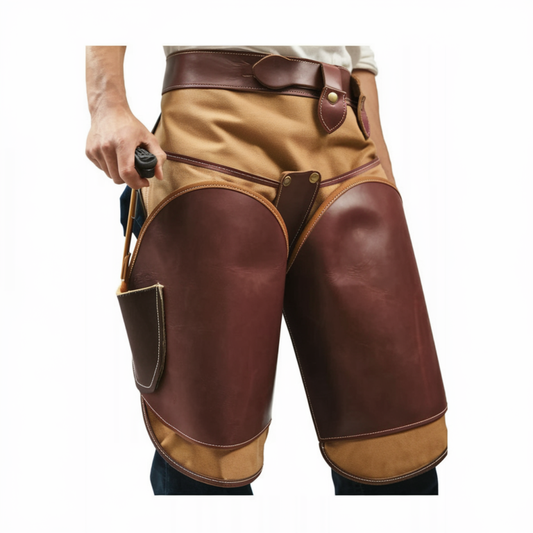 Equestrian Style Canvas & Leather Farrier Apron