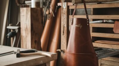 Customize Your Leather Apron with Your Name 2 Customize Your Leather Apron with Your Name