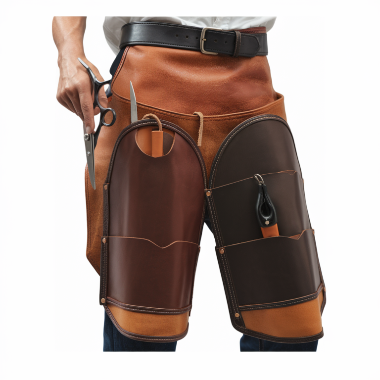 Equestrian Essential Pull Up Leather Farrier Apron