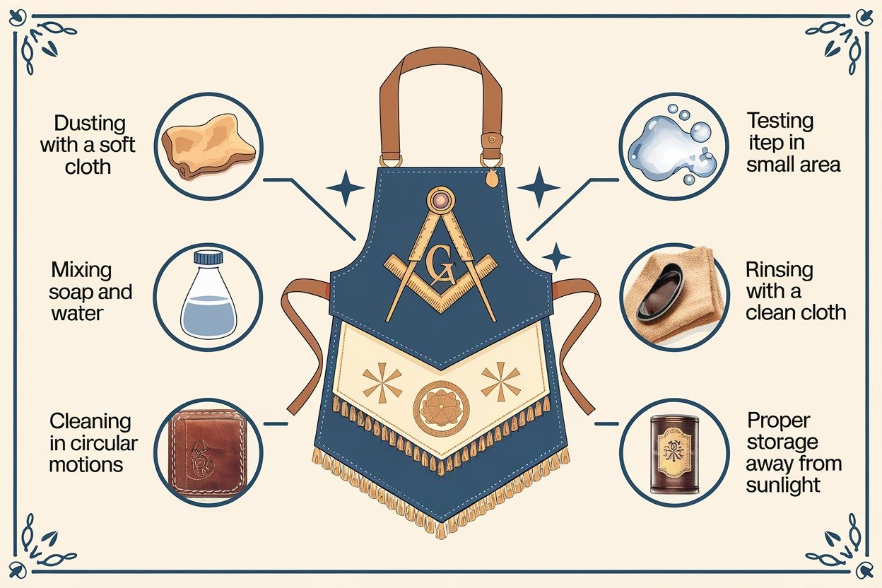 How to Properly Maintain a Leather Masonic Apron