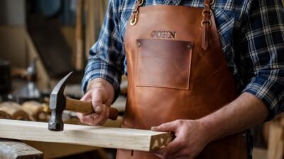 Customize Your Leather Apron with Your Name 3 Customize Your Leather Apron with Your Name