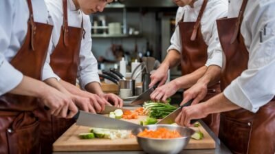 How leather aprons prevent burns and spills

