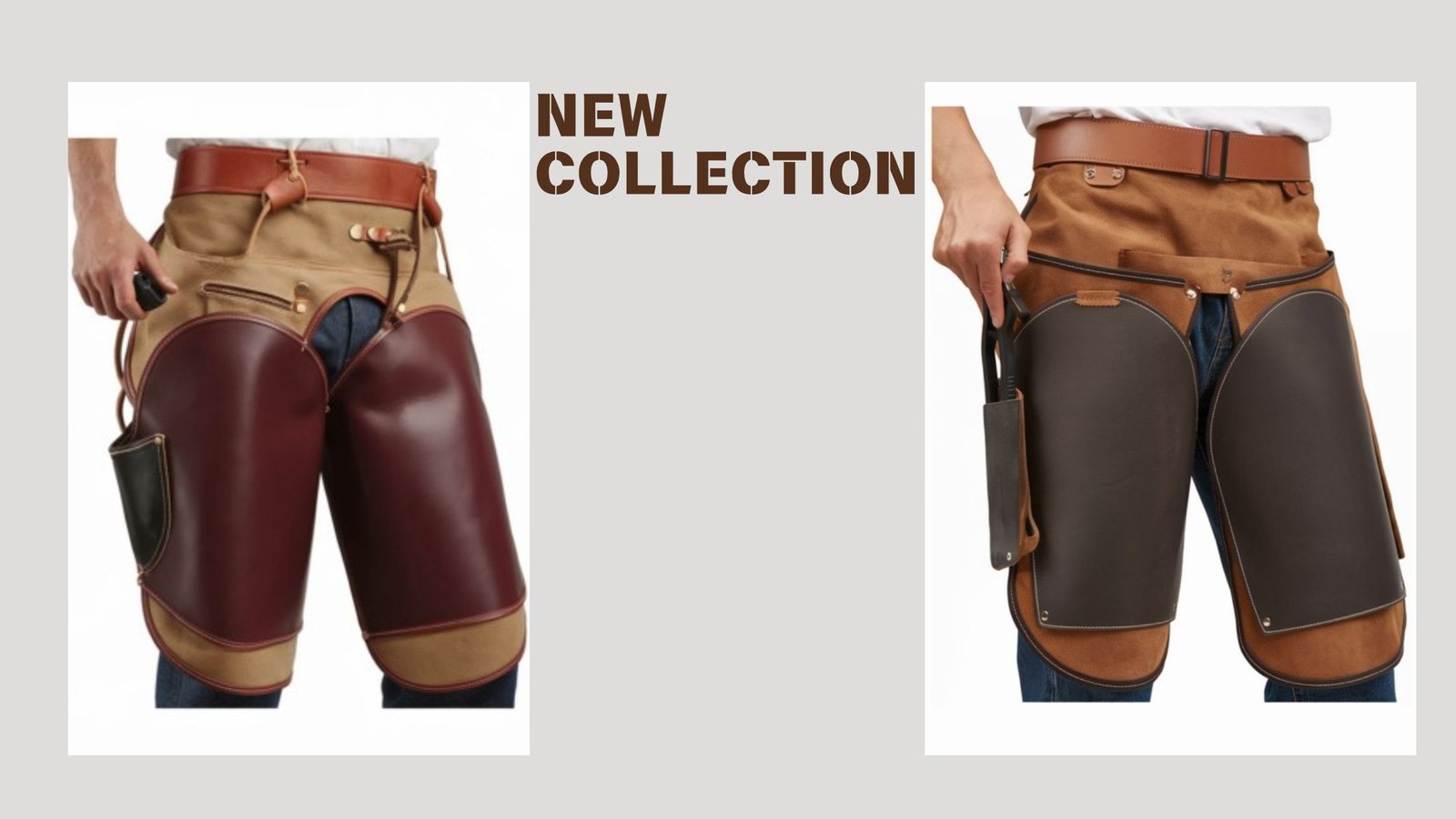 The Essential Guide to Farrier Aprons - Functionality Meets Style 3 Grey and Tan Luxury Minimalist Fashion Blog Banner 1