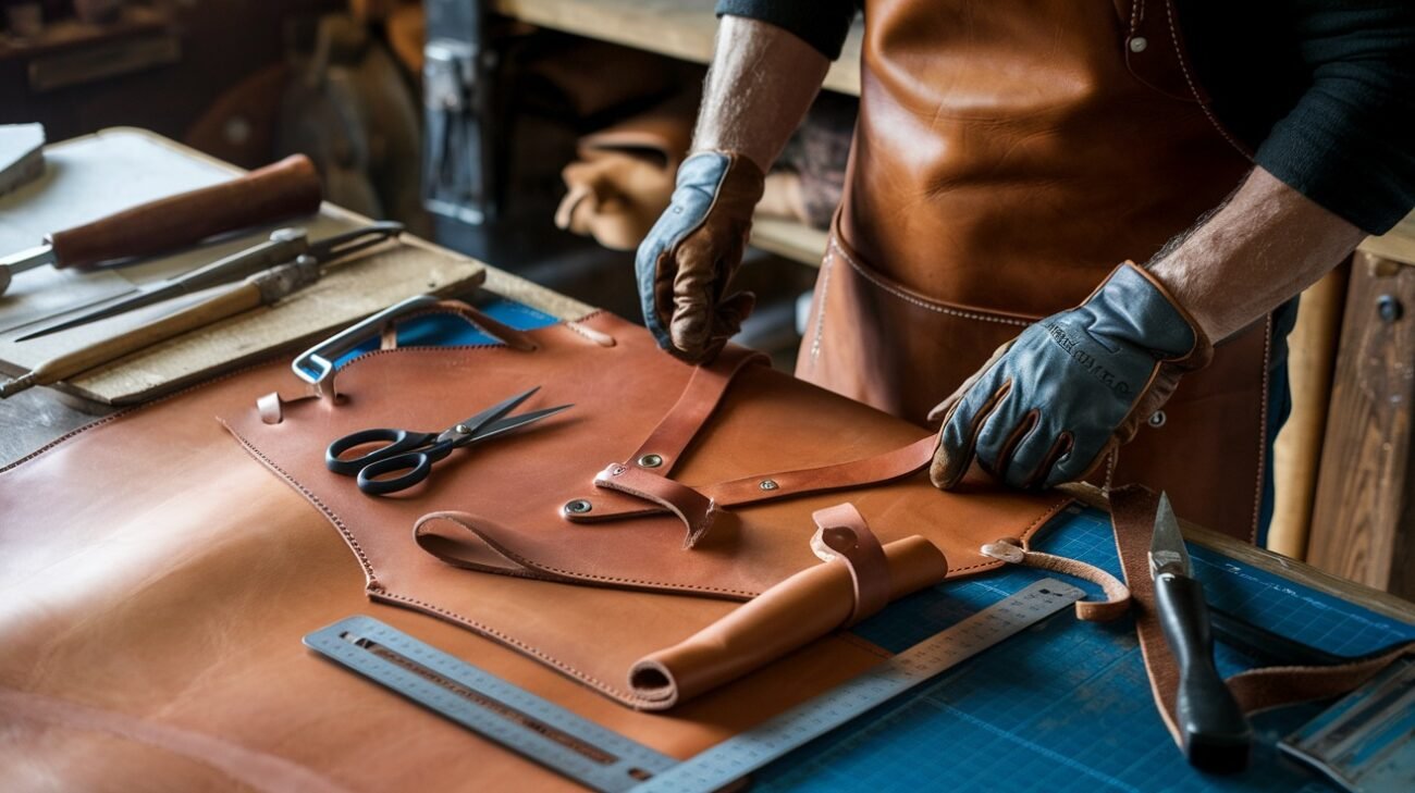 how to make a leather blacksmith apron