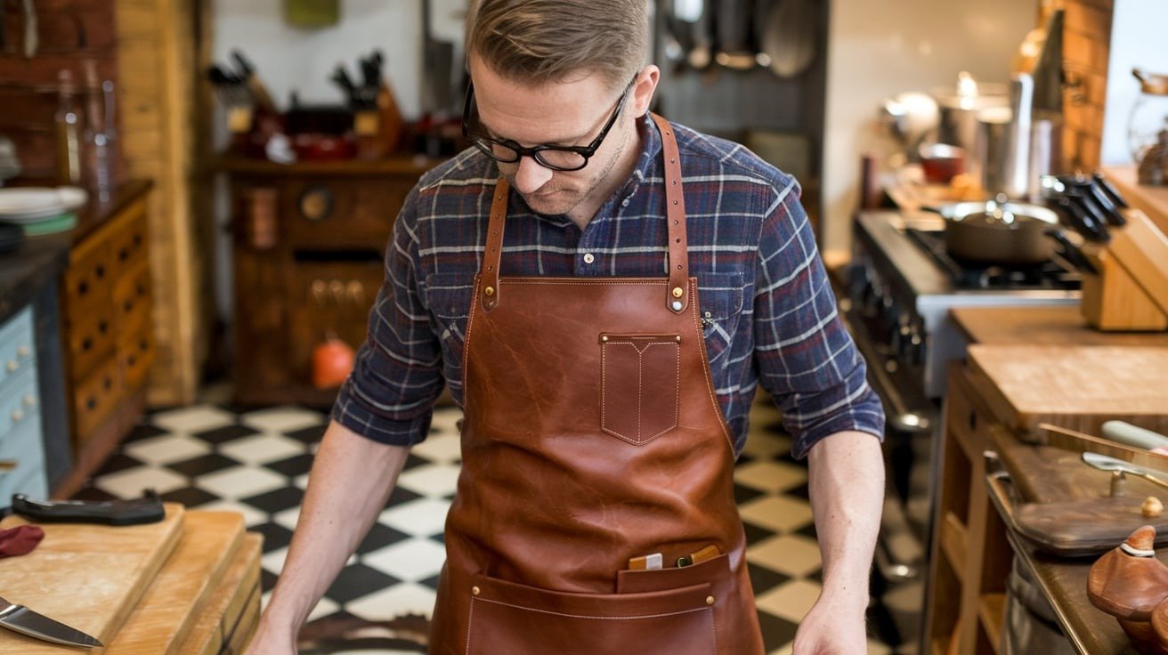 What on earth men's leather shop work kitchen apron ? 3 What on earth men's leather shop work kitchen apron ?