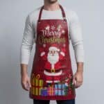 Santa’s Workshop Red Crazy Horse Leather Apron