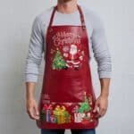Elf-Made Red Crazy Horse Leather Apron