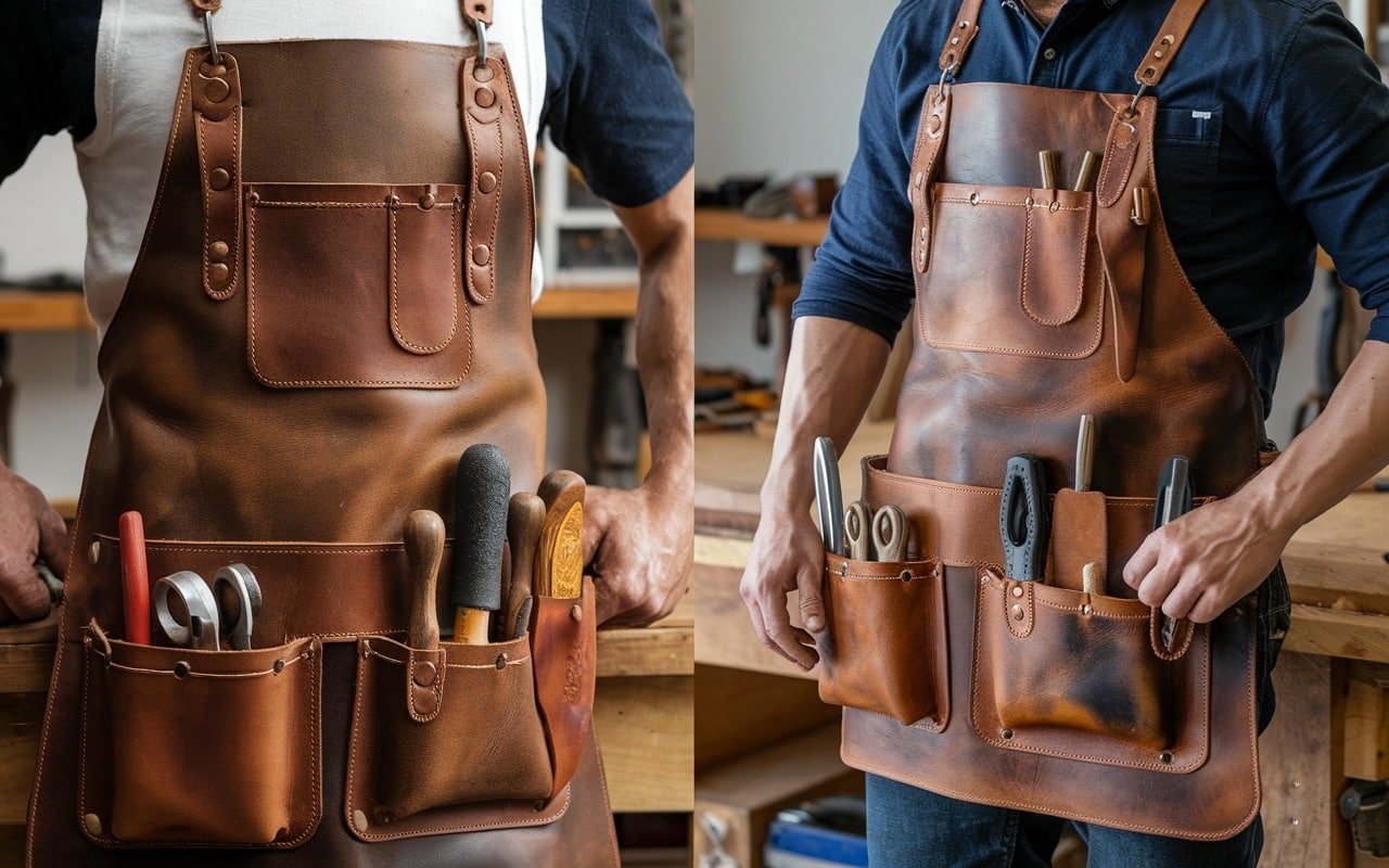 Durable Leather Work Apron for Professionals – Made to Last! 3 MIND-BLOWING LEATHER WORK APRON FOR PROFESSIONAL USE
