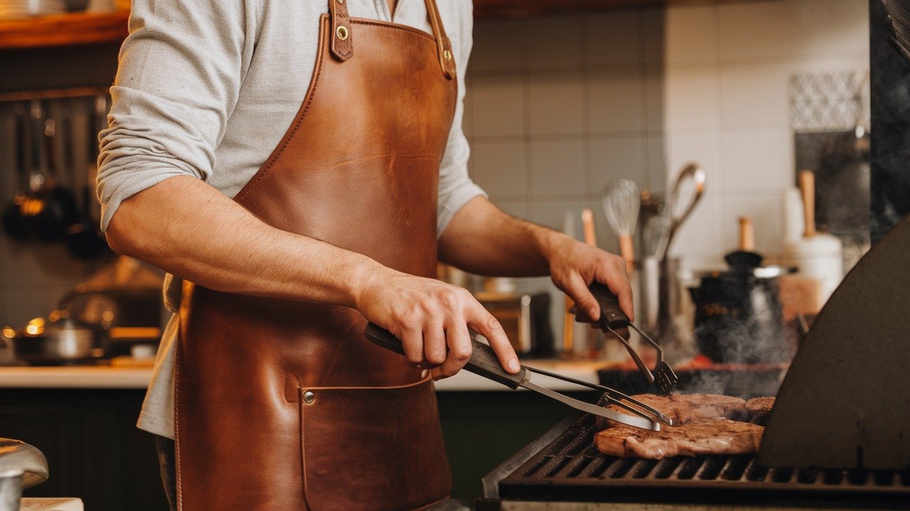 Leather Aprons for BBQ and Gastronomy - Combining Style, Durability, and Functionality 3 Leather Aprons for BBQ and Gastronomy: Combining Style, Durability, and Functionality