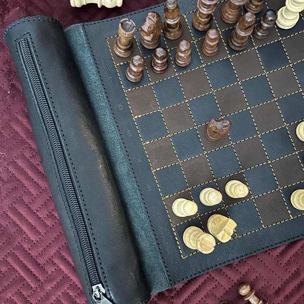 iap_600x600.6436262441_vqeniukq Magnetic Roll-up Leather Chess Set - Customizable Engraving Option for Travel and Gifts - Image 11