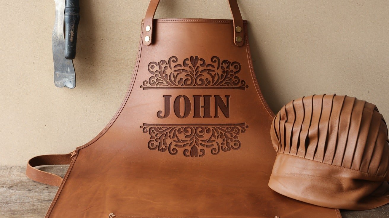 The Art of Personalization - Laser Cut Names on Leather Aprons 2 The Art of Personalization: Laser Cut Names on Leather Aprons