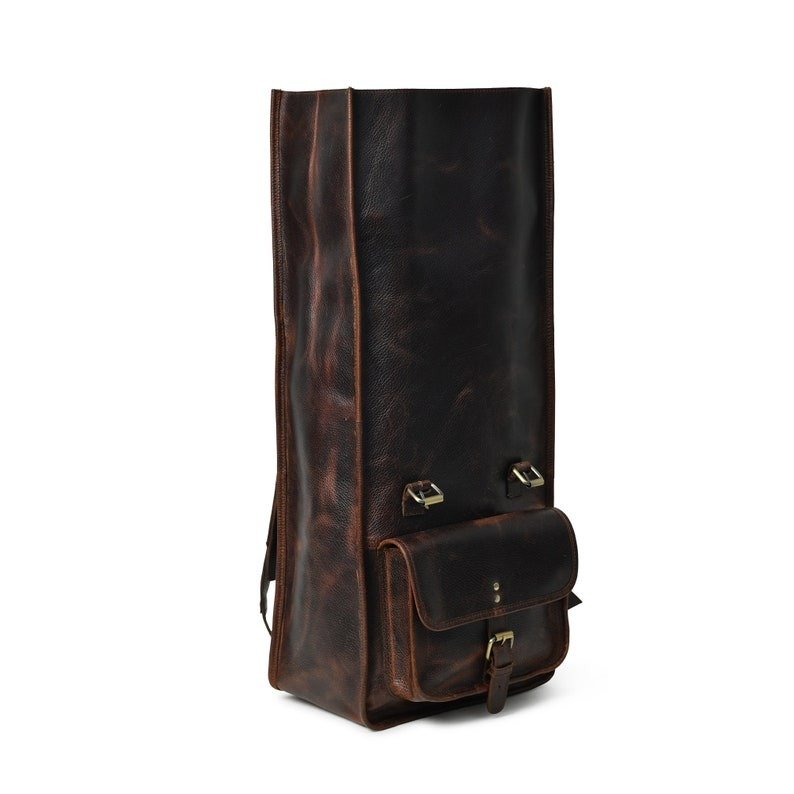 15 Leather Rolltop Backpack for Men-Premium Travel & Laptop Bag3 15 Leather Rolltop Backpack for Men-Premium Travel & Laptop Bag2