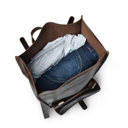 15 Leather Rolltop Backpack for Men-Premium Travel & Laptop Bag2