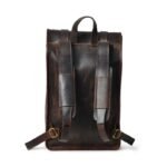 Leather Rolltop Backpack-Custom Laptop & Travel Bag for Men & Women