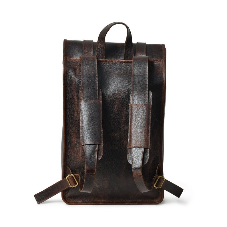 15 Leather Rolltop Backpack for Men-Premium Travel & Laptop Bag6 - Copy Leather Rolltop Backpack-Custom Laptop & Travel Bag for Men & Women