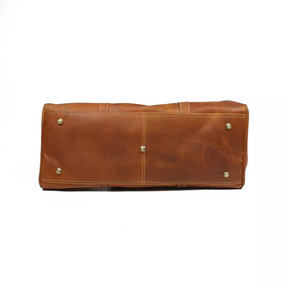 20-Inch Buffalo Leather Travel Duffle Bag2 20-Inch Buffalo Leather Travel Duffle Bag