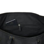 Black Leather 40L Duffle Bag-Custom Weekender Carry-On-Perfect Gift for Him