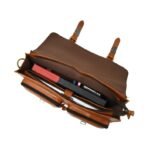 Christmas Gifts for Men-Handmade Leather Laptop Bag & Briefcase