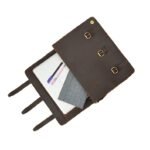 Custom 15” Leather Laptop Messenger Bag