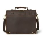Custom 15” Leather Laptop Messenger Bag