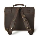 Custom 15” Leather Laptop Messenger Bag