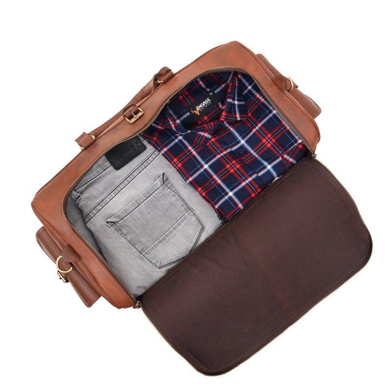 Custom Leather Duffle Bag-Ideal Father's Day Gift3 Custom Leather Duffle Bag-Ideal Father's Day Gift