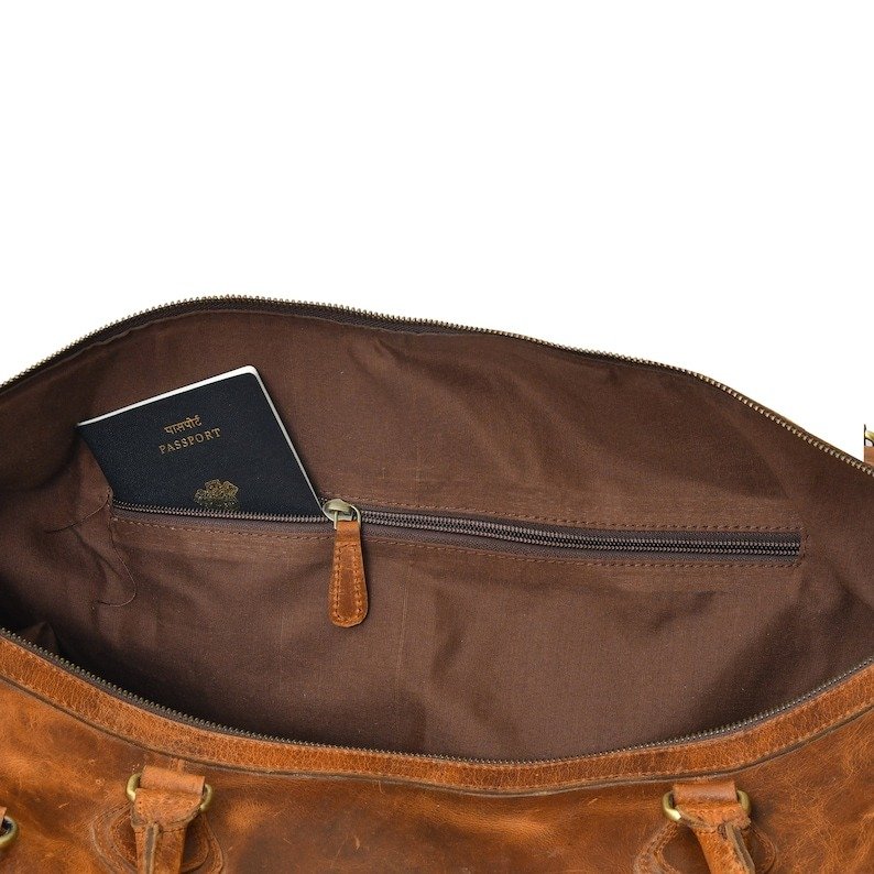 Custom Leather Duffle Bag-Perfect Weekend Travel & Gym for Men5 Custom Leather Duffle Bag-Perfect Weekend Travel & Gym for Men