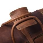Custom Leather Overnight Bag-Full Grain Leather Weekender & Travel Bag for Men
