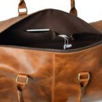 Custom Leather Travel Bag-Brown Men’s Duffle & Gym Bag