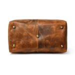 Custom Leather Travel Bag-Brown Men’s Duffle & Gym Bag