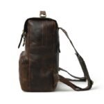 Custom Monogram Leather Backpack-Handmade Laptop Bag for Men & Women