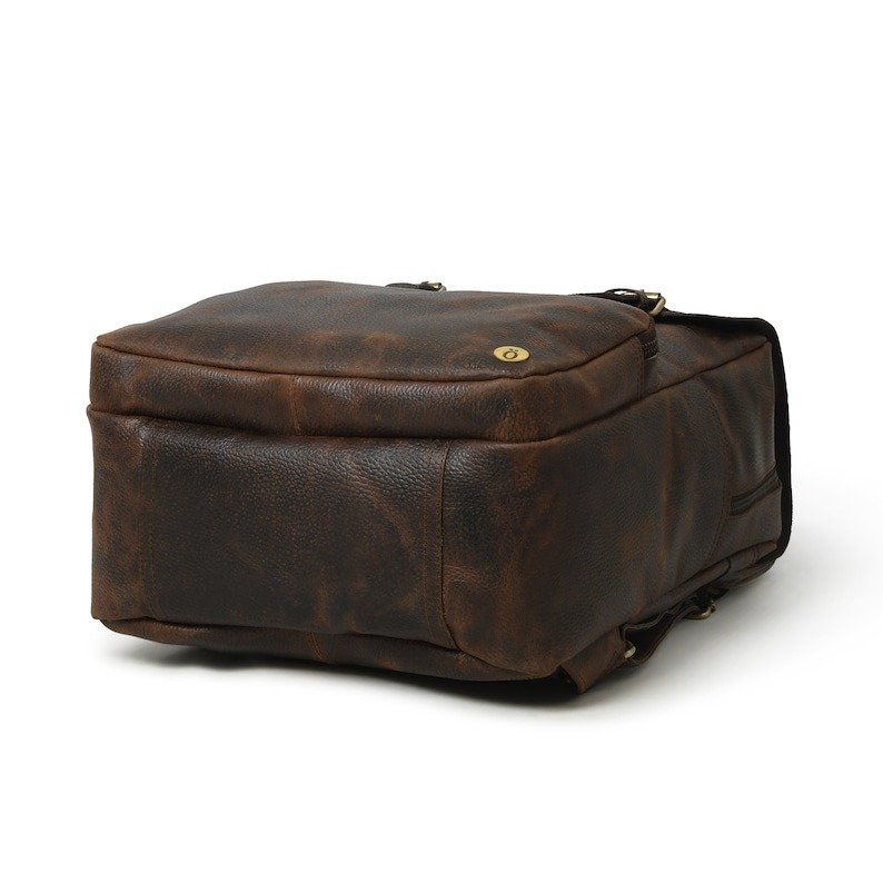 Custom Monogram Leather Backpack-Handmade Laptop Bag for Men & Women3 Custom Monogram Leather Backpack-Handmade Laptop Bag for Men & Women - Image 2