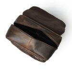 Custom Monogram Leather Backpack-Handmade Laptop Bag for Men & Women