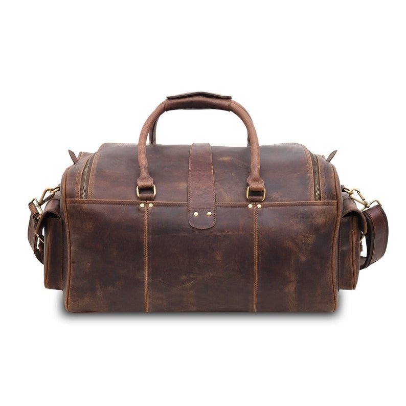 Durable Leather Travel Bag-Custom Retro Weekender for Men & Women7 Durable Leather Travel Bag-Custom Retro Weekender for Men & Women