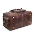 Durable Leather Travel Bag-Custom Retro Weekender for Men & Women