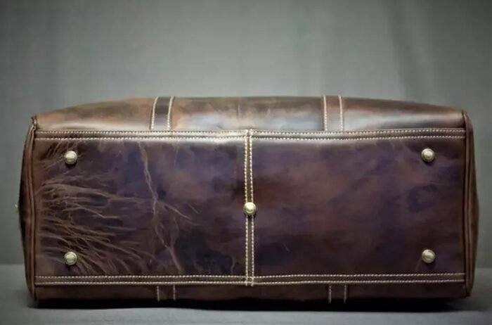 Full Grain Leather Travel Duffle Bag
