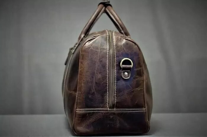 Full Grain Leather Travel Duffle Bag