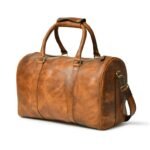 High-Quality Leather Duffel Bag-Brown Gym & Travel Bag-Personalized Gift for Him - Image 7