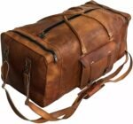 Large Leather Duffel Bag Luggage Weekender Travel Gym Sport Overnight Duffel 32