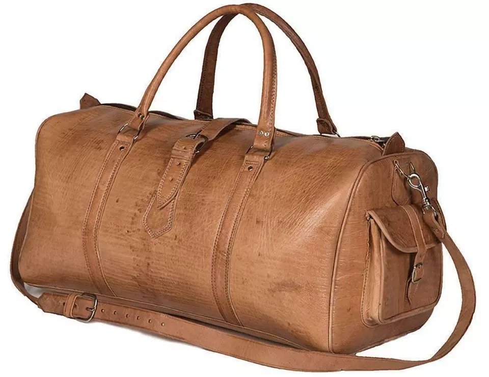 Leather Duffle Bag Men Travel Genuine Gym Luggage Overnight Vintage Weekender1 Leather Duffle Bag Men Travel Genuine Gym Luggage Overnight Vintage Weekender