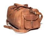Leather Duffle Bag Men Travel Genuine Gym Luggage Overnight Vintage Weekender - Image 2