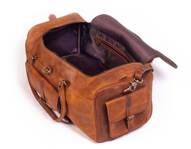 Leather Duffle Bag for Men-Perfect Holiday & Travel Companion2 Leather Duffle Bag for Men-Perfect Holiday & Travel Companion