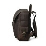 Leather Laptop Backpack-Personalized Rucksack for Her-Handmade Brown Travel Bag