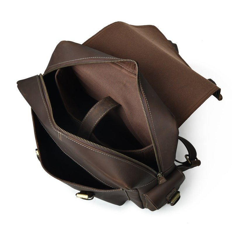 Leather Laptop Backpack-Personalized Rucksack for Her-Handmade Brown Travel Bag4 Leather Laptop Backpack-Personalized Rucksack for Her-Handmade Brown Travel Bag