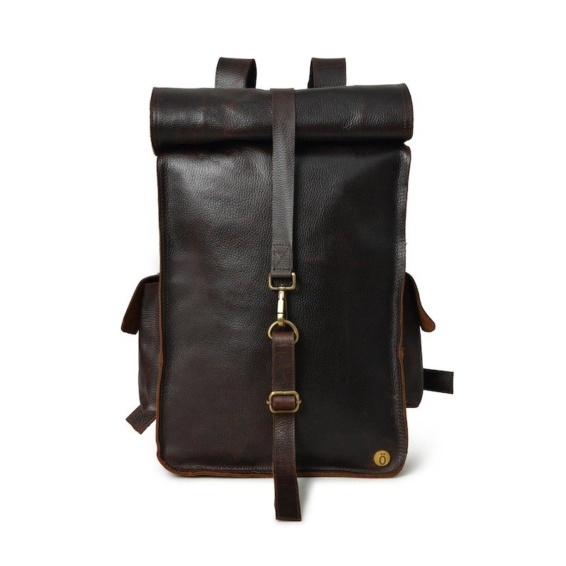Leather Rolltop Backpack-Custom Laptop & Travel Bag for Men & Women Leather Rolltop Backpack-Custom Laptop & Travel Bag for Men & Women